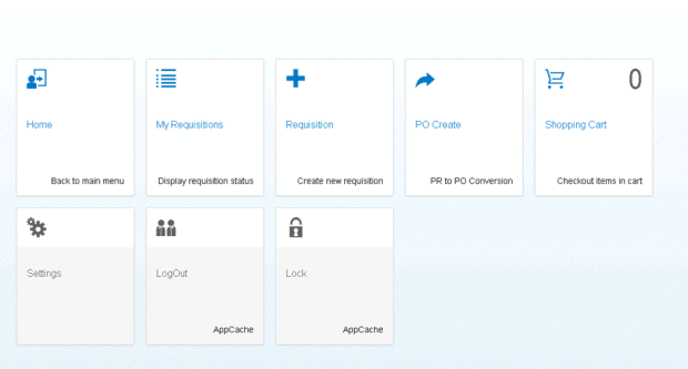 Clicking on one of these tiles executes the ABAP code developed in the Class Builder