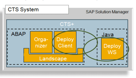 Configure transaction STMS to use a Deploy Web Service that is provided by the non-ABAP system.