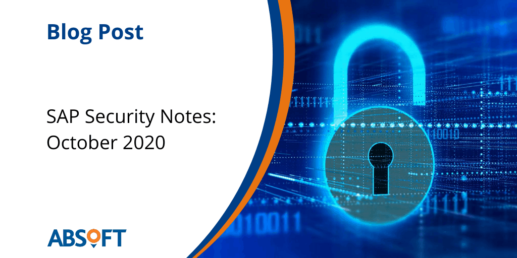 SAP Security Notes October 2020