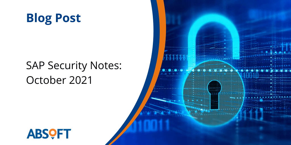 SAP Security Notes October 2021