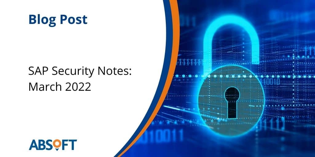 March 2022 SAP Security Notes