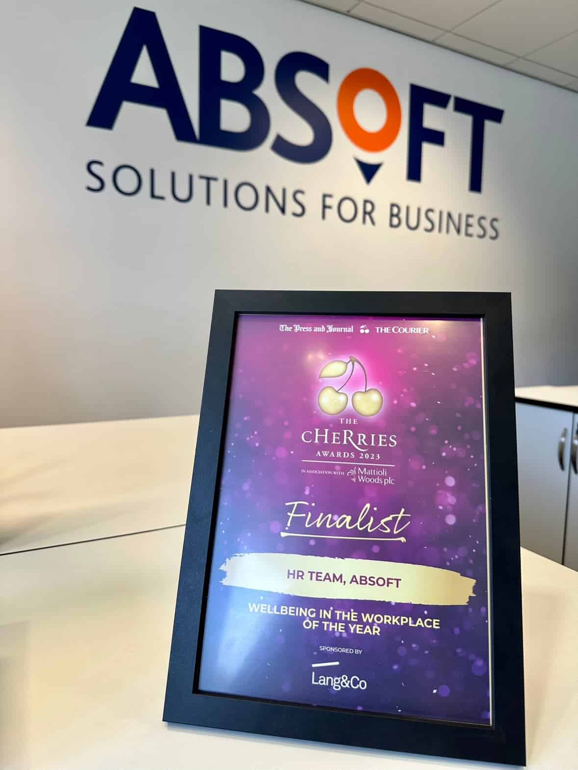 Cherries 2023 frame in Absoft office