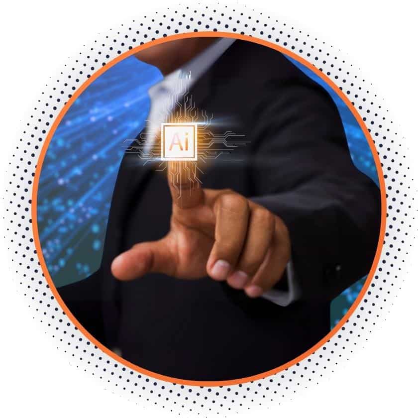 AI use cases in business icon